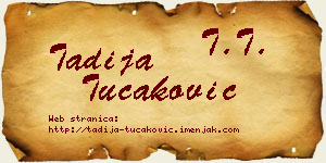 Tadija Tucaković vizit kartica